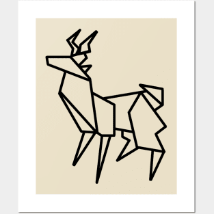 Origami Antelope Posters and Art